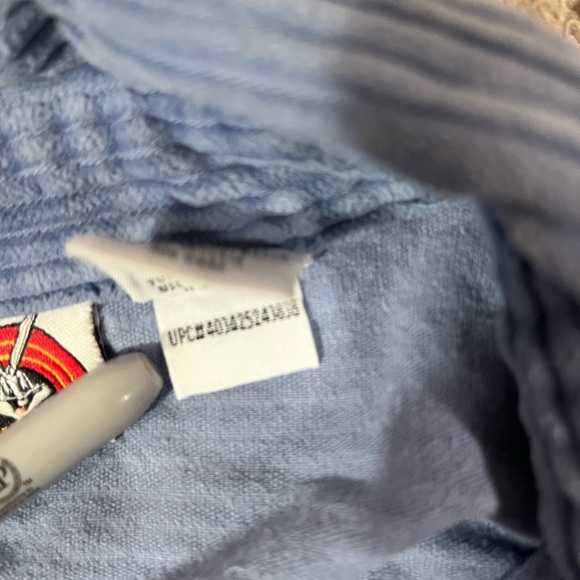 Looney Tunes vintage button up corduroy shirt blue small tweety Sylvester - Picture 8 of 9